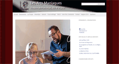 Desktop Screenshot of lesartsmaniaques.fr