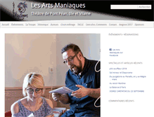 Tablet Screenshot of lesartsmaniaques.fr